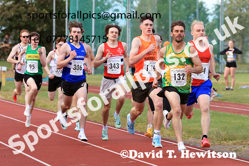 The 800 metres, 2025 NEGP No 2, Monkton Stadium, Wednesday, May 28th. Photo: David T. Hewitson/Sports for All Pics